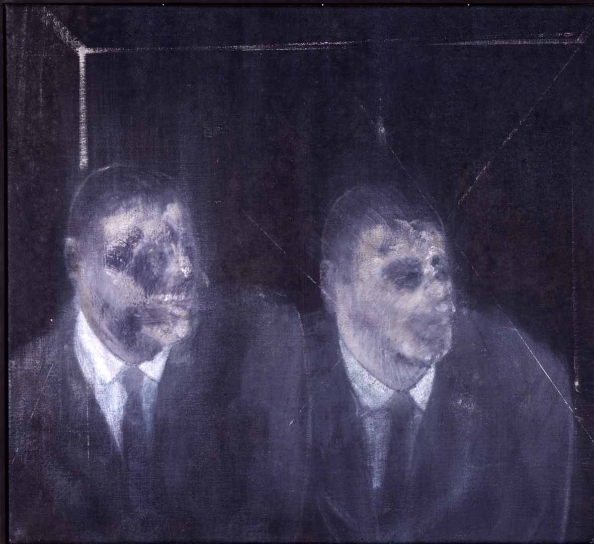 Francis Bacon Two Americans 1954 olio su tela foto Adriana Ferrari Milano