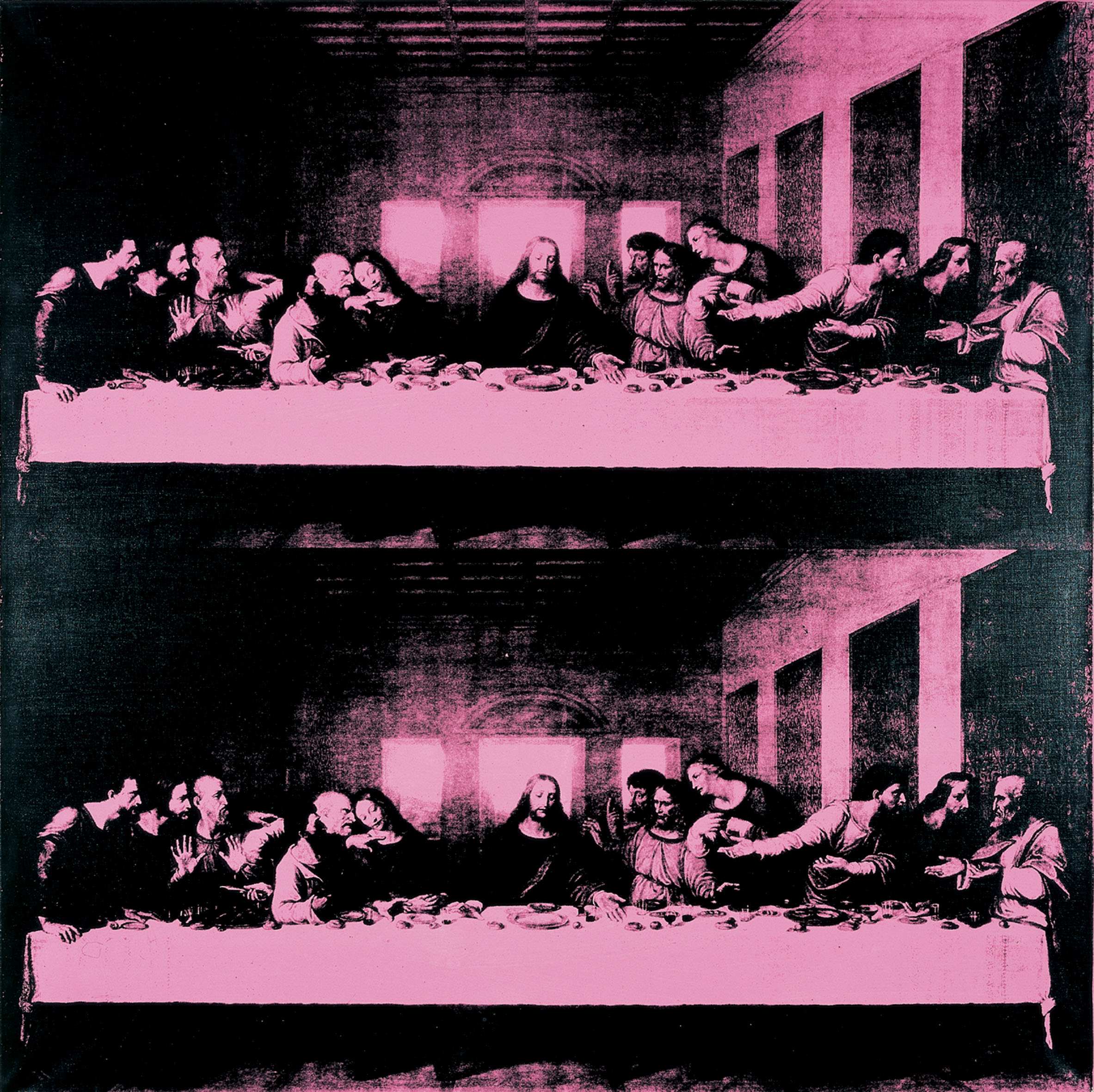warhol andy the last supper 1987 acrilico su tela cm 100x100